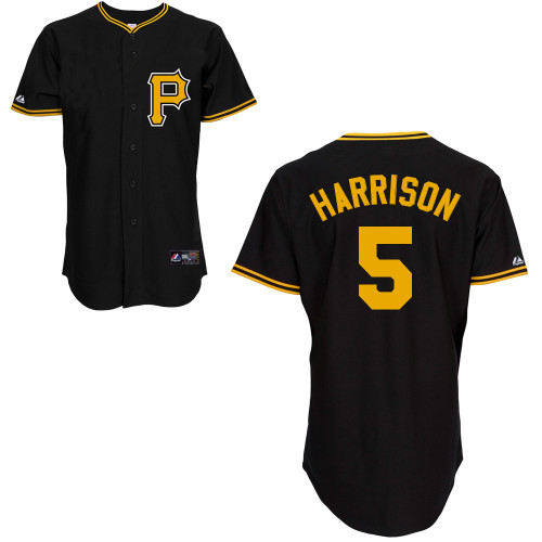Josh Harrison #5 mlb Jersey-Pittsburgh Pirates Women's Authentic Alternate Black Cool Base Baseball Jersey
